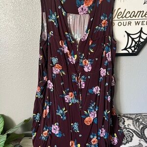 Torrid Plum Floral Dress